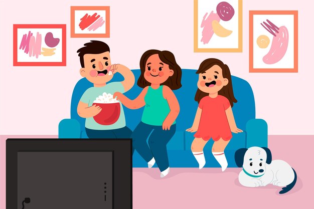Family enjoying time together