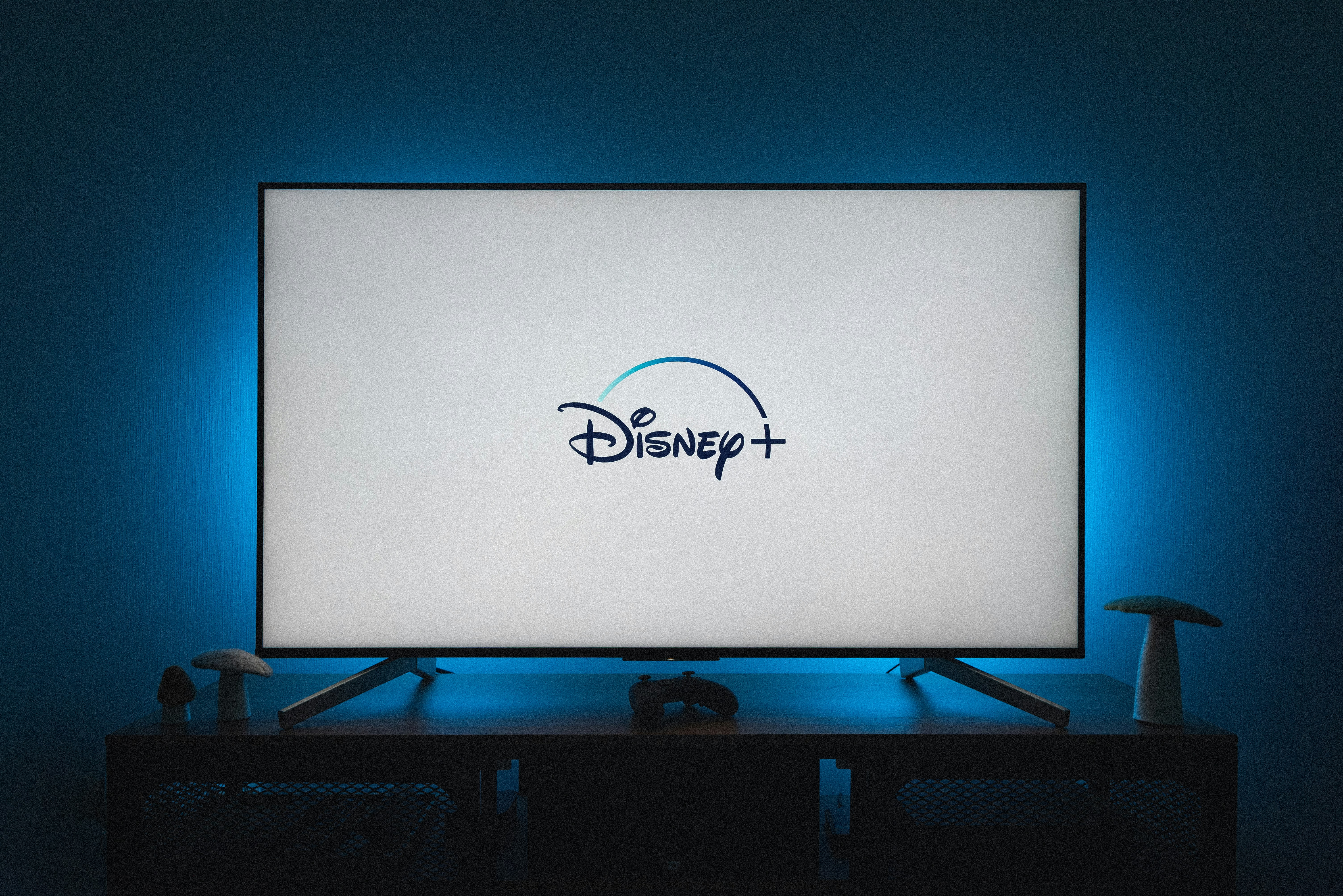 Modern TV setup in living room